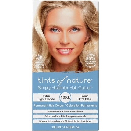 Стойкая краска для волос Tints of Nature 10XL Extra Light Blonde 130 мл
Стойкая краска для волос Tints of Nature 10XL Extra Light Blonde 130 мл