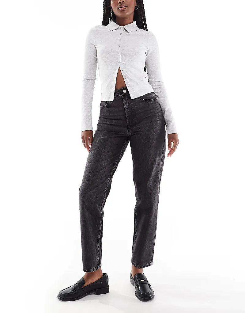 Джинсы mom с высокой талией черного цвета Miss Selfridge
Джинсы mom с высокой талией черного цвета Miss Selfridge