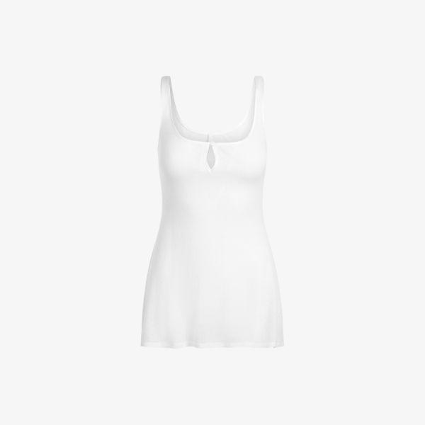 Мини-комбинация Skims полупрозрачная хлопковая с вырезом, белый
Мини-комбинация Skims полупрозрачная хлопковая с вырезом, белый