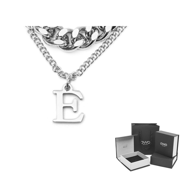 Титановая стальная цепь унисекс OWO, E Pendant
Титановая стальная цепь унисекс OWO, E Pendant