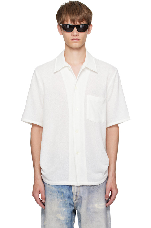 Our Legacy Белая футболка с коротким рукавом в квадратной форме
Our Legacy Белая футболка с коротким рукавом в квадратной форме