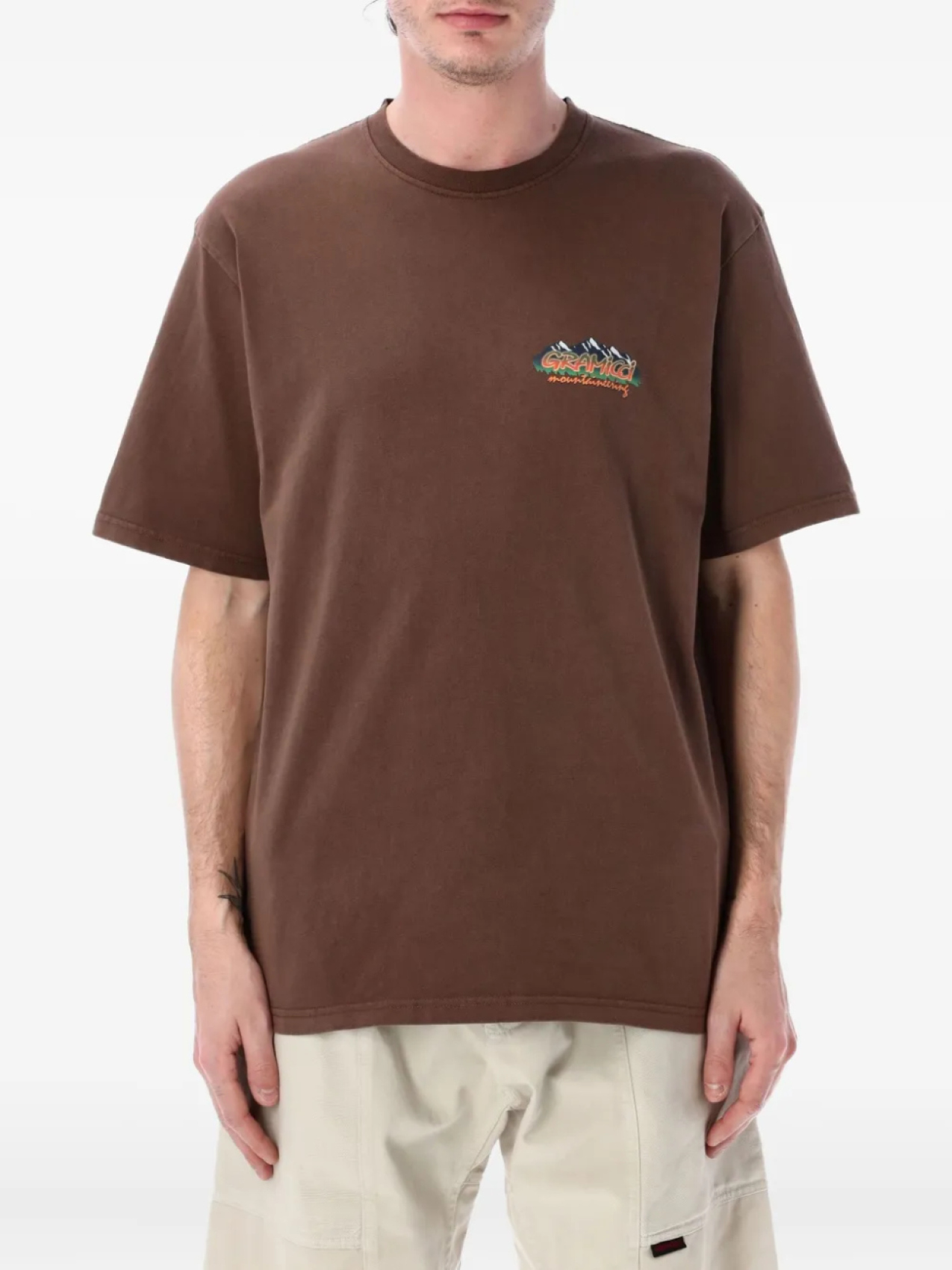 Gramicci футболка с логотипом, коричневый
Gramicci футболка с логотипом, коричневый