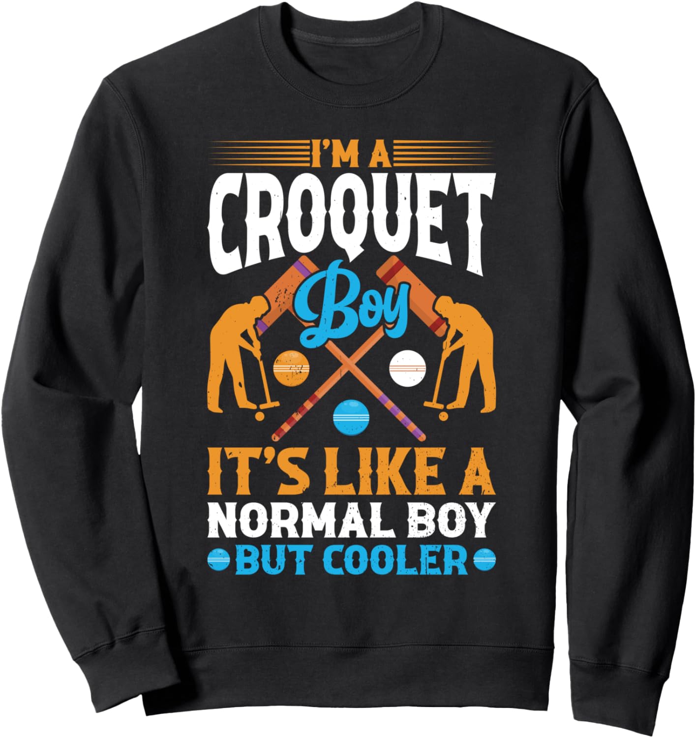 Футболка с надписью «Мальчик, играющий в крокет» Croquet Player Croquet Boys, черный
Футболка с надписью «Мальчик, играющий в крокет» Croquet Player Croquet Boys, черный