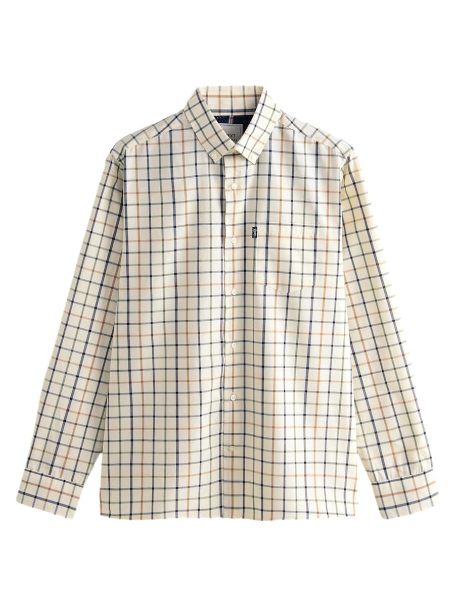 Рубашка на пуговицах классического кроя Next, экрю
Рубашка на пуговицах классического кроя Next, экрю