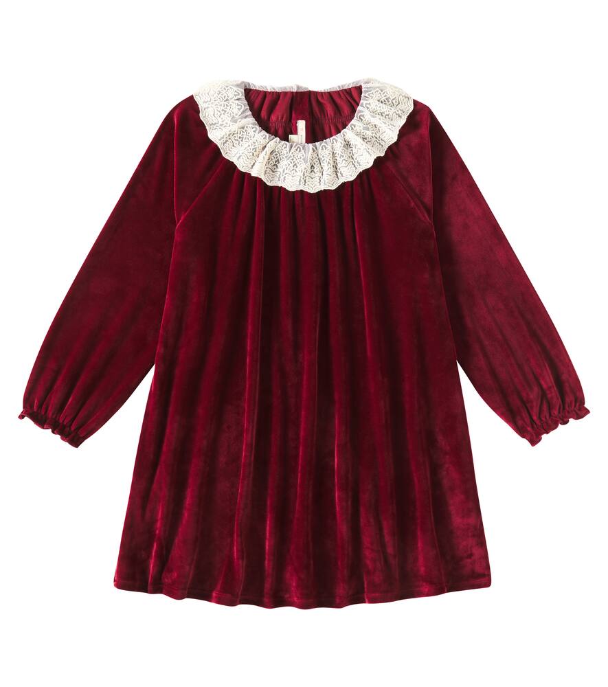 Платье из бархата Venola с кружевной отделкой Konges Sløjd, Red Dahlia
Платье из бархата Venola с кружевной отделкой Konges Sløjd, Red Dahlia