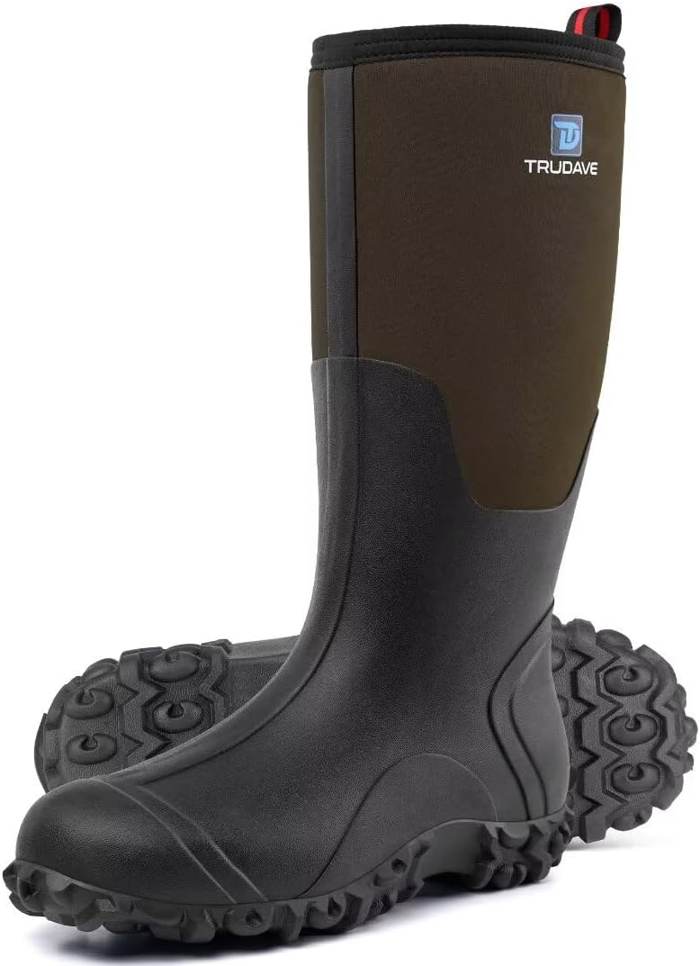 Резиновые сапоги Trudave для мужчин с металлической вставкой, водонепроницаемые утепленные надежные дождевые сапоги, коричневый
Резиновые сапоги Trudave для мужчин с металлической вставкой, водонепроницаемые утепленные надежные дождевые сапоги, коричневый