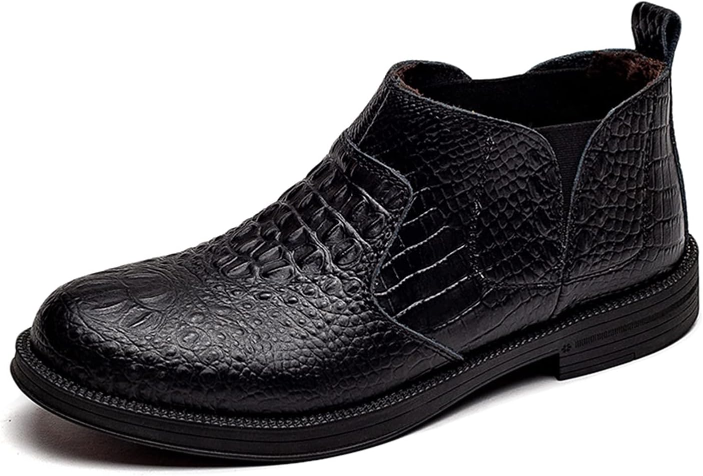Мужские ботинки челси с эластичным ремешком, принтом под крокодиловую кожу, дышащая кожа, удобные, водонепроницаемые, противоскользящие, классические, повседневные Xjsdjhount, черный
Мужские ботинки челси с эластичным ремешком, принтом под крокодиловую кожу, дышащая кожа, удобные, водонепроницаемые, противоскользящие, классические, повседневные Xjsdjhount, черный