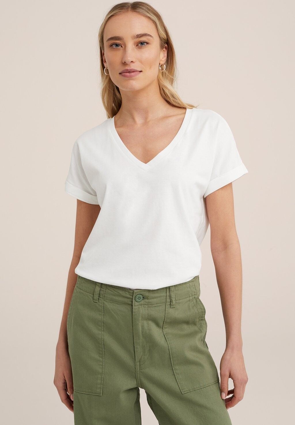 Футболка базовая WE Fashion, цвет white 
Футболка базовая WE Fashion, цвет white