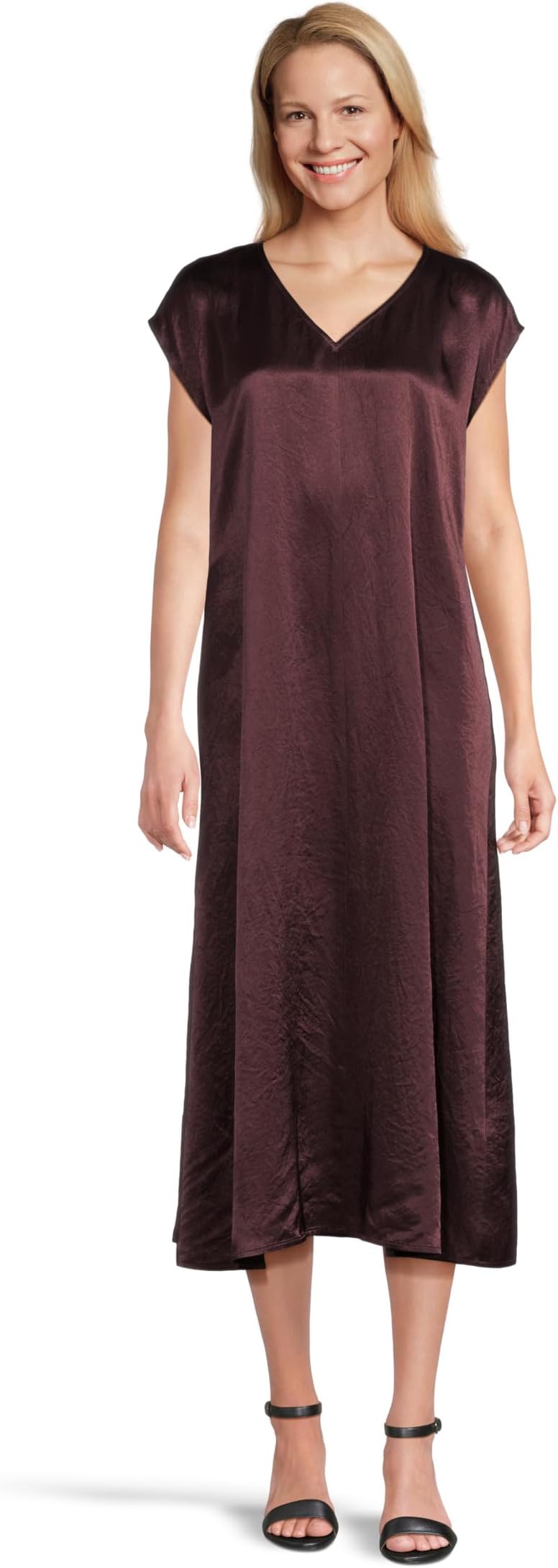 Женское фактурное атласное платье с V-образным вырезом Eileen Fisher, Wine
Женское фактурное атласное платье с V-образным вырезом Eileen Fisher, Wine