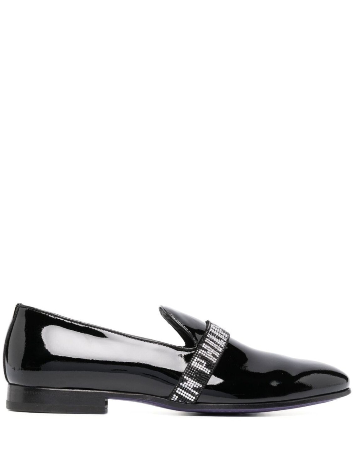 Philipp Plein лакированные слиперы с логотипом, черный
Philipp Plein лакированные слиперы с логотипом, черный