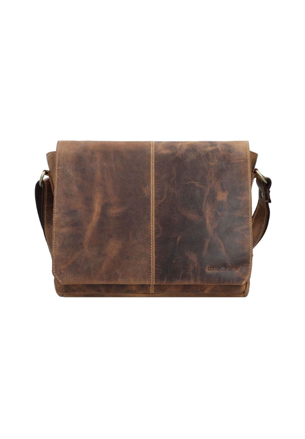 Винтажная кожаная сумка через плечо 33 см Green Burry, коричневый
Винтажная кожаная сумка через плечо 33 см Green Burry, коричневый