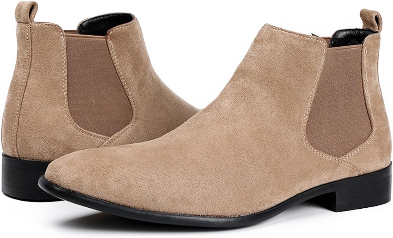 Мужские замшевые ботинки челси NEJKG с низким каблуком, эластичными вставками, удобные, без шнуровки, нескользящие, для деловых встреч, вечеров и свиданий, Apricot Color
Мужские замшевые ботинки челси NEJKG с низким каблуком, эластичными вставками, удобные, без шнуровки, нескользящие, для деловых встреч, вечеров и свиданий, Apricot Color