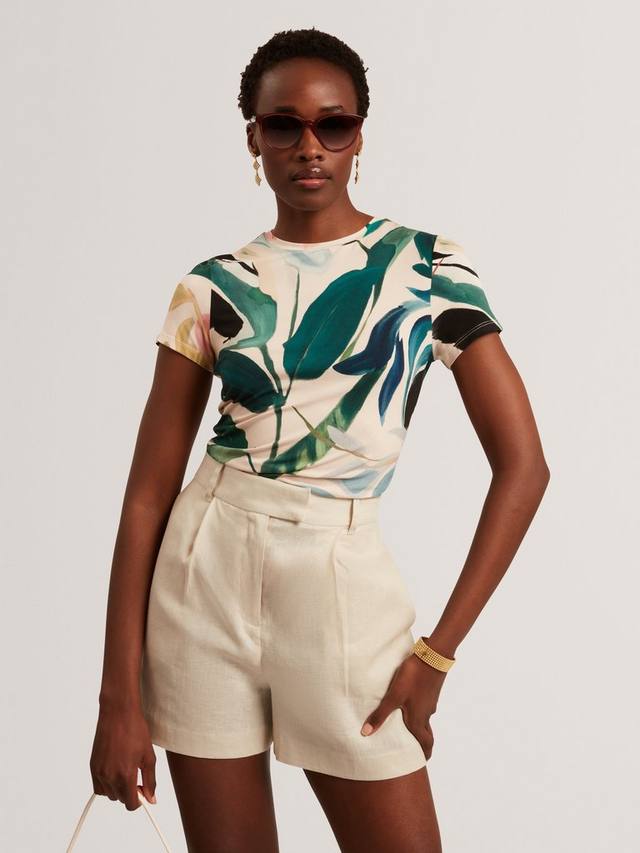 Футболка с коротким рукавом и принтом листьев Ted Baker, Nude-pink
Футболка с коротким рукавом и принтом листьев Ted Baker, Nude-pink