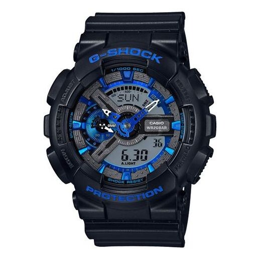 Часы CASIO G-Shock Analog-Digital 'Black Blue', черный 
Часы CASIO G-Shock Analog-Digital 'Black Blue', черный