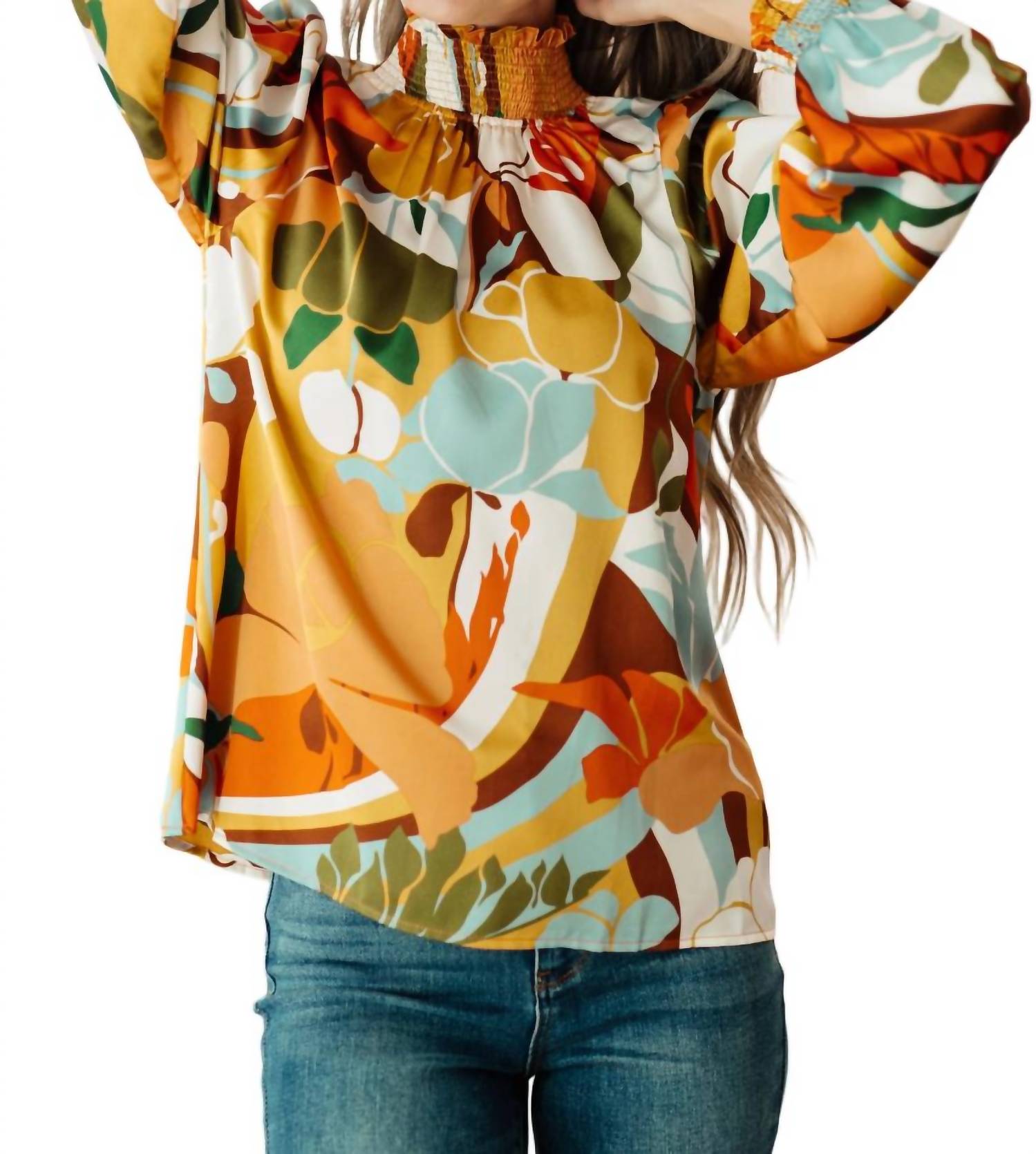 Блузка All Together Now с воротником-стойкой оранжевого цвета Jodifl
Блузка All Together Now с воротником-стойкой оранжевого цвета Jodifl