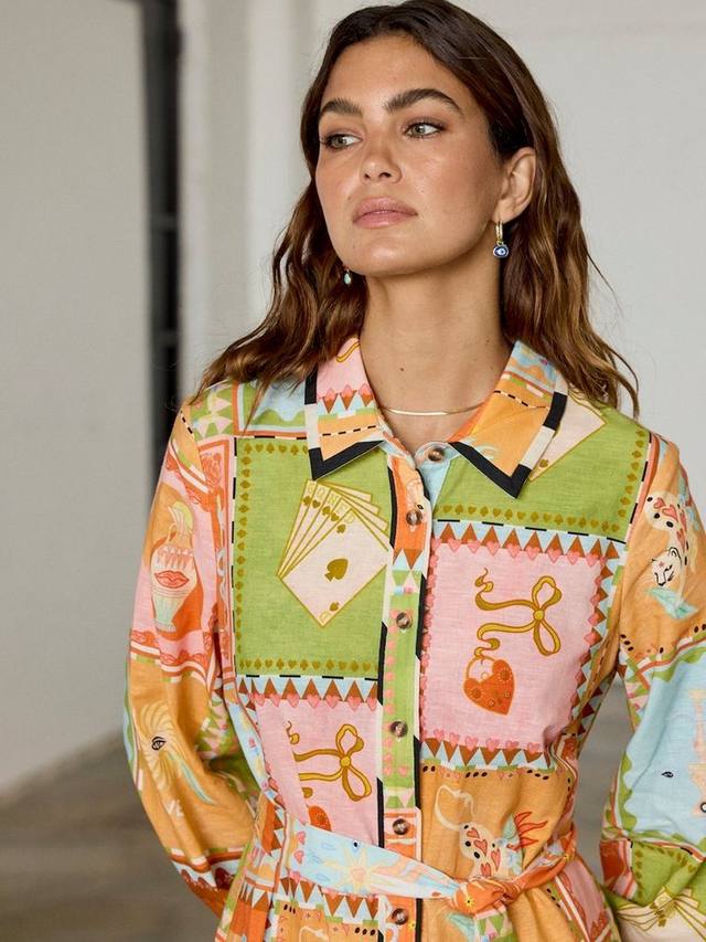 Платье с принтом в стиле пэчворк от soller Never Fully Dressed, разноцветный
Платье с принтом в стиле пэчворк от soller Never Fully Dressed, разноцветный