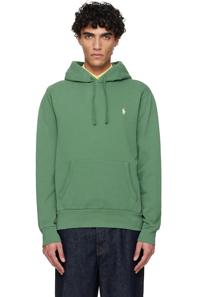 Polo Ralph Lauren Зеленая флисовая толстовка с петлевой структурой
Polo Ralph Lauren Зеленая флисовая толстовка с петлевой структурой