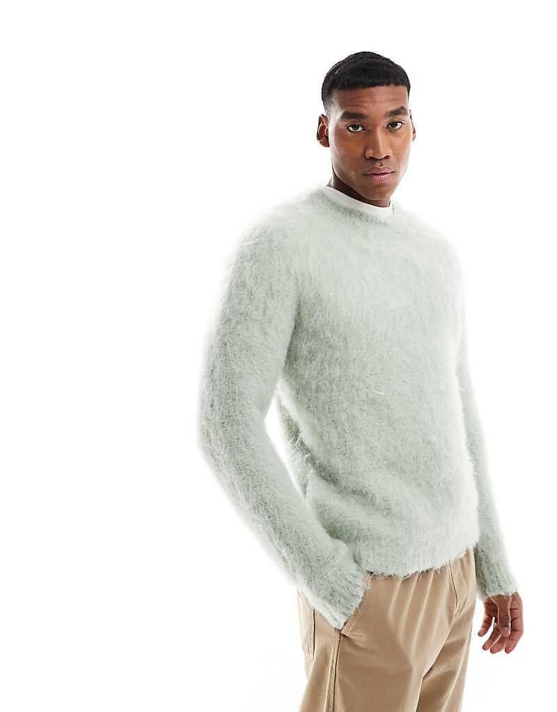 ASOS DESIGN — пушистый вязаный свитер шалфейного цвета
ASOS DESIGN — пушистый вязаный свитер шалфейного цвета