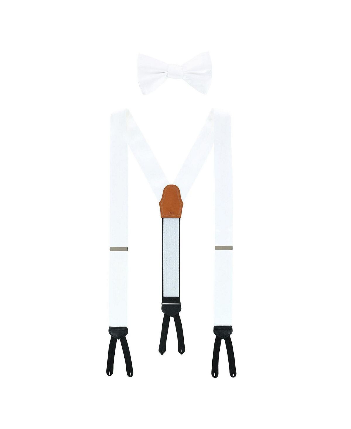 Комбинация однотонных шелковых подтяжек Sutton и галстука-бабочки TRAFALGAR
Комбинация однотонных шелковых подтяжек Sutton и галстука-бабочки TRAFALGAR