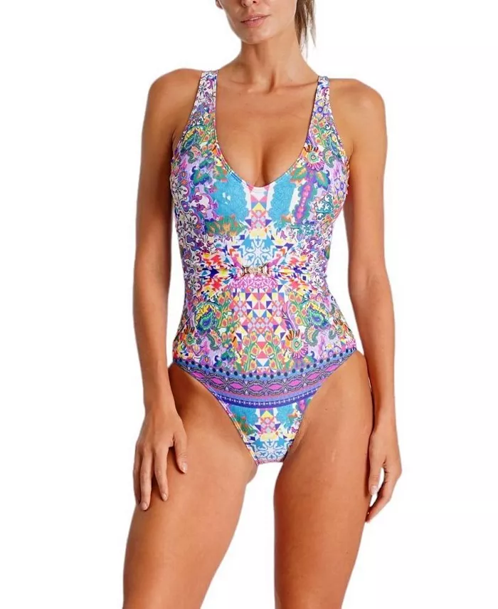 Женский слитный купальник с вырезом La Moda Clothing, зеленый
Женский слитный купальник с вырезом La Moda Clothing, зеленый