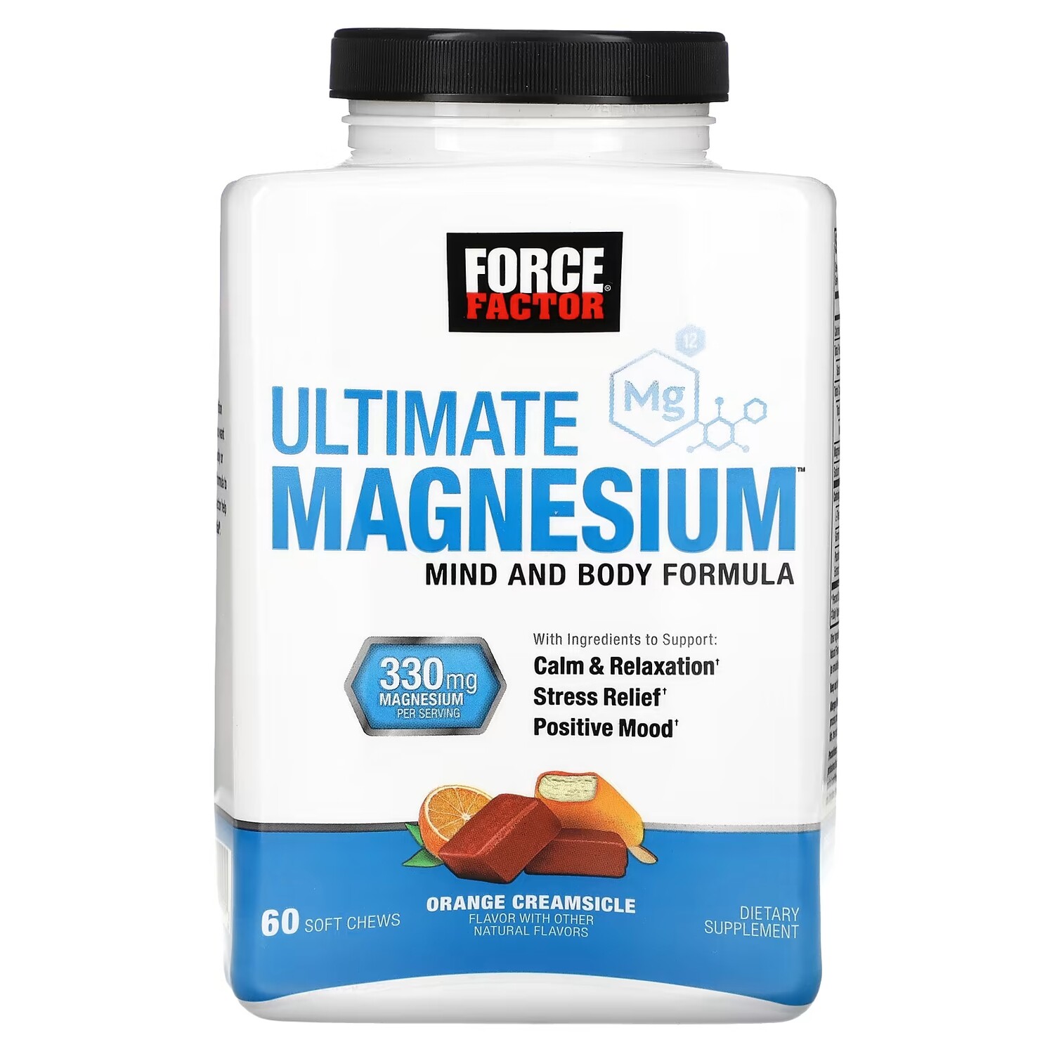 Добавка Force Factor Ultimate Magnesium Orange Creamsicle 330 мг, 60 таблеток (165 мг на одну таблетку)
Добавка Force Factor Ultimate Magnesium Orange Creamsicle 330 мг, 60 таблеток (165 мг на одну таблетку)