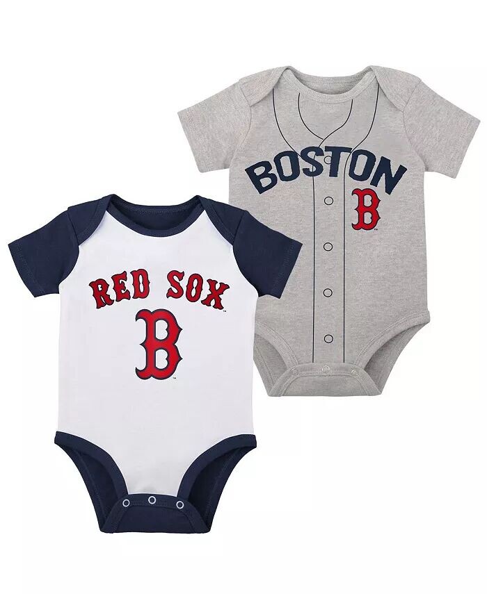 Комплект из двух боди Little Slugger для мальчиков и девочек белого и серого цвета Boston Red Sox Outerstuff
Комплект из двух боди Little Slugger для мальчиков и девочек белого и серого цвета Boston Red Sox Outerstuff