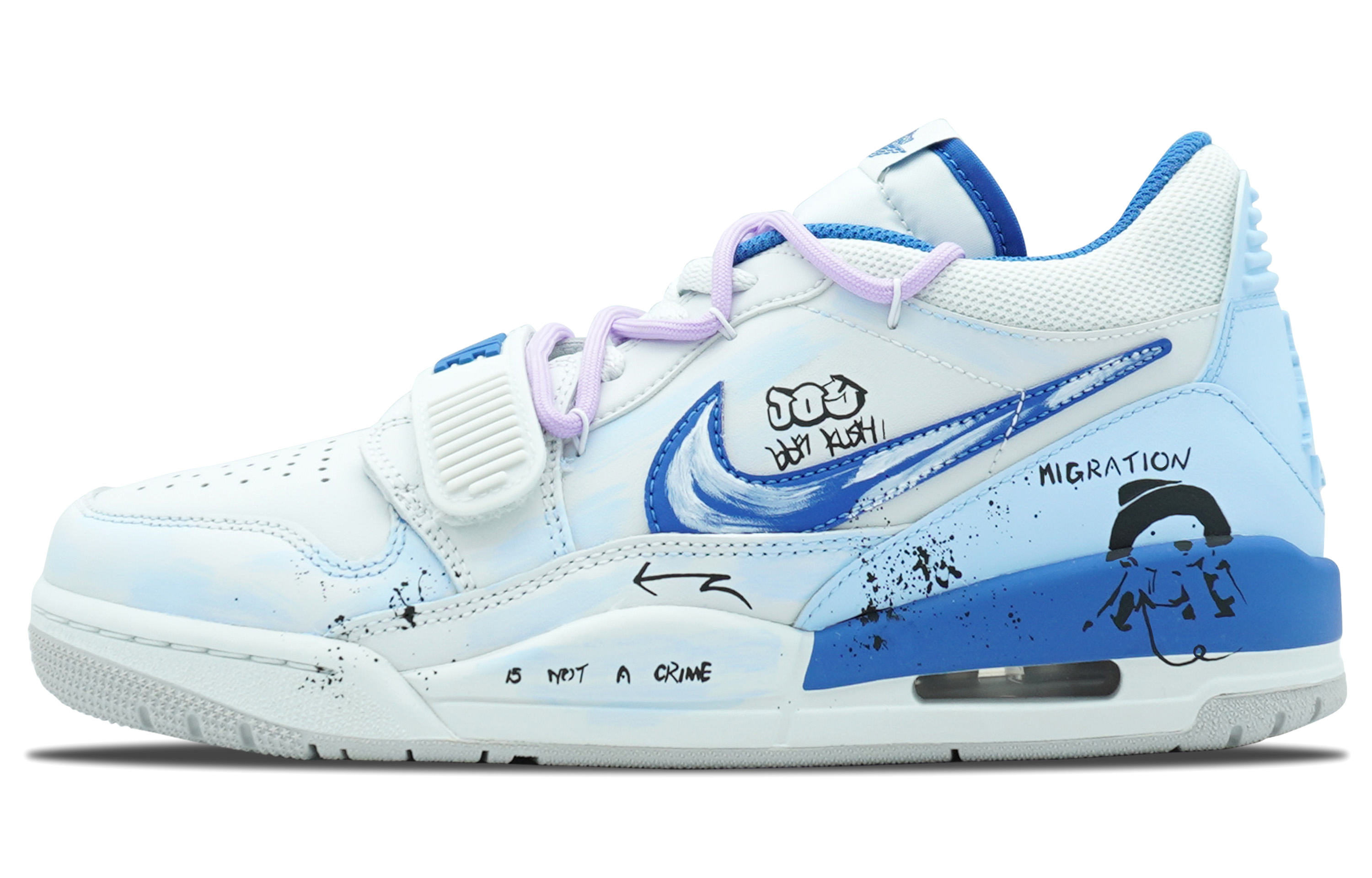 Jordan Баскетбольные кроссовки Legacy 312 с низким верхом, износостойкие, антискользящие, мужские, синие, белые
Jordan Баскетбольные кроссовки Legacy 312 с низким верхом, износостойкие, антискользящие, мужские, синие, белые