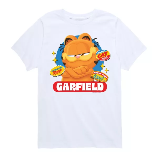 Футболка с наклейками из фильма «Гарфилд» для мальчиков 8–20 лет Licensed Character, белый
Футболка с наклейками из фильма «Гарфилд» для мальчиков 8–20 лет Licensed Character, белый