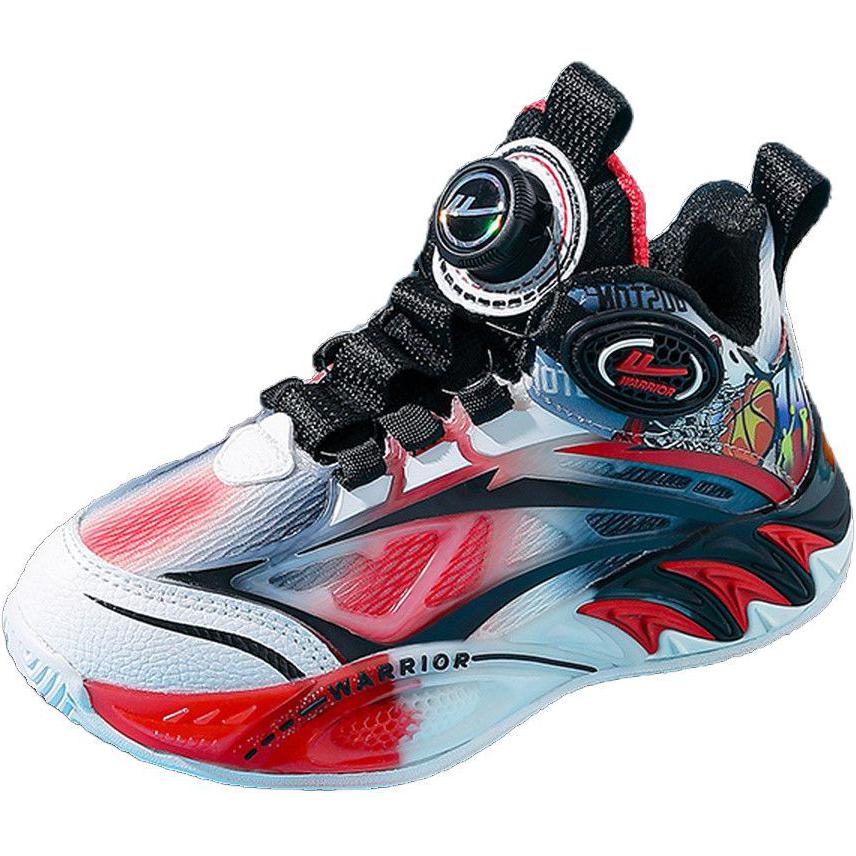 Нескользящие дышащие низкие детские кроссовки для повседневной носки WARRIOR, черный/красный/белый
Нескользящие дышащие низкие детские кроссовки для повседневной носки WARRIOR, черный/красный/белый