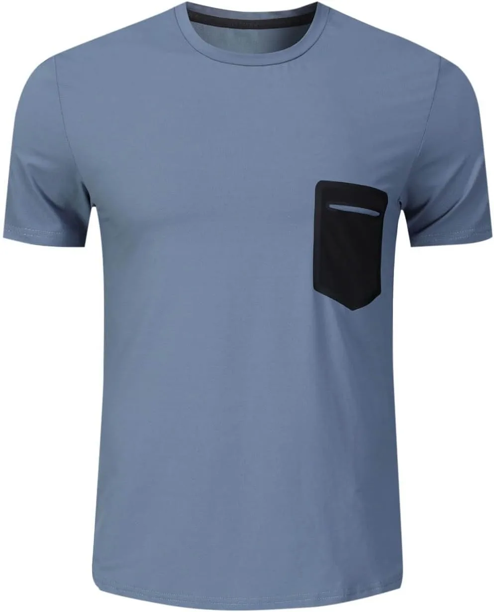 Мужская футболка с коротким рукавом и антистатическим карманом, быстросохнущая спортивная майка с боковым разрезом Sdeycui
Мужская футболка с коротким рукавом и антистатическим карманом, быстросохнущая спортивная майка с боковым разрезом Sdeycui