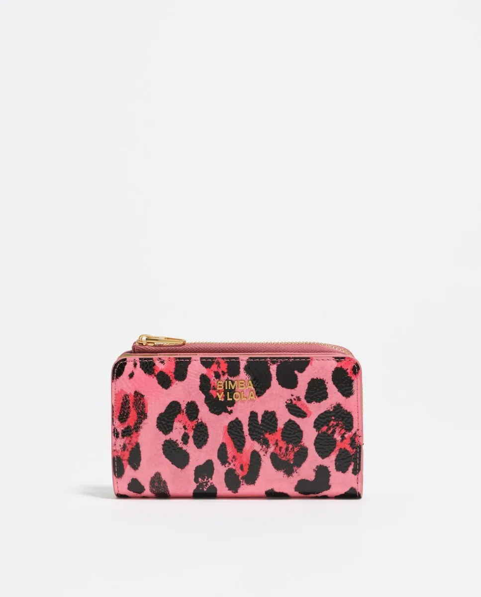 Женский кошелек с блестящей текстурой, принт леопард Bimba y Lola, розовый
Женский кошелек с блестящей текстурой, принт леопард Bimba y Lola, розовый