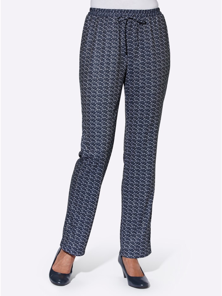 Трикотажные брюки темно-синего волнистого кроя WITT WEIDEN
Трикотажные брюки темно-синего волнистого кроя WITT WEIDEN