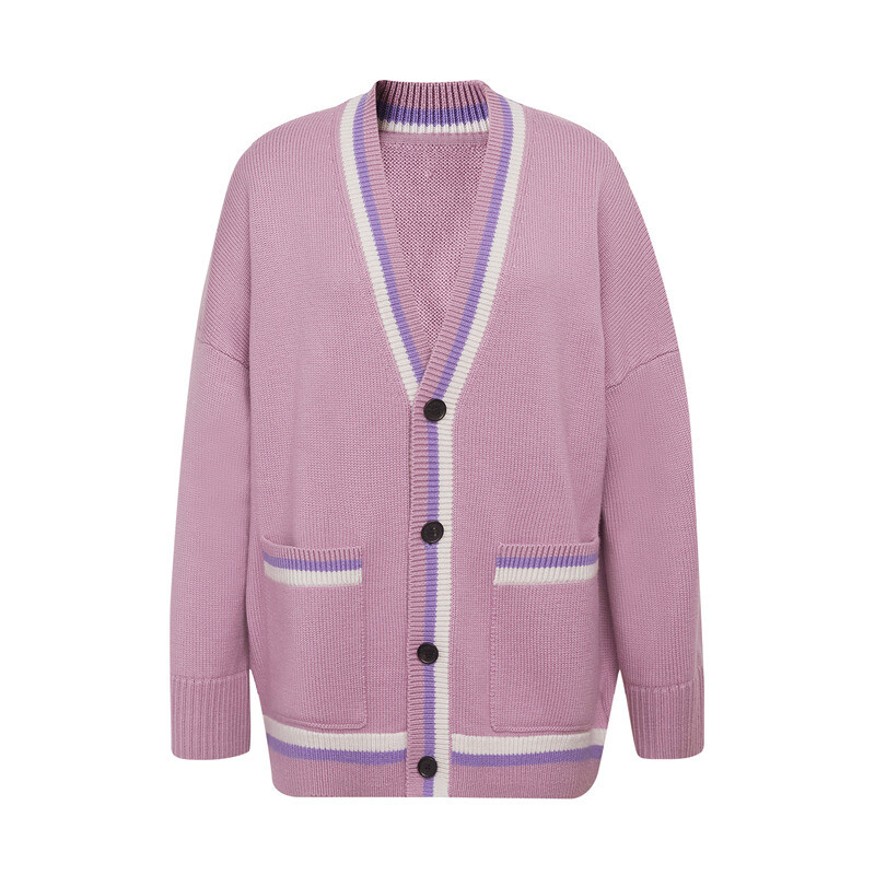 Вязаный кардиган Deep Breath с длинными рукавами и цветными блоками, фиолетовый
Вязаный кардиган Deep Breath с длинными рукавами и цветными блоками, фиолетовый