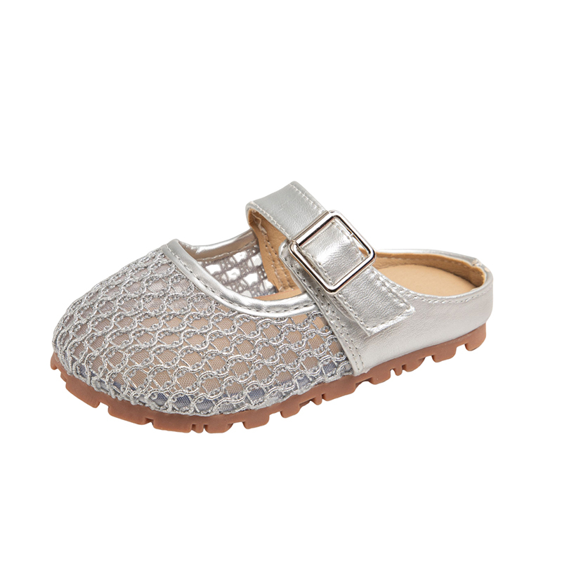 Нескользящие и дышащие детские шлепанцы Tide attack, серебряный 
Нескользящие и дышащие детские шлепанцы Tide attack, серебряный