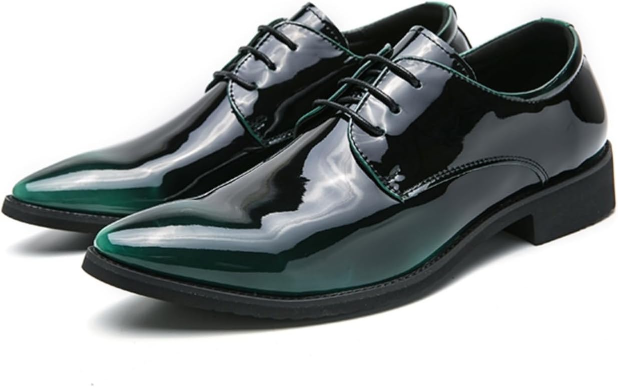 Туфли под смокинг из лакированной кожи для свадьбы, мужские с шнуровкой, деловые оксфорды Foavt, зеленый
Туфли под смокинг из лакированной кожи для свадьбы, мужские с шнуровкой, деловые оксфорды Foavt, зеленый