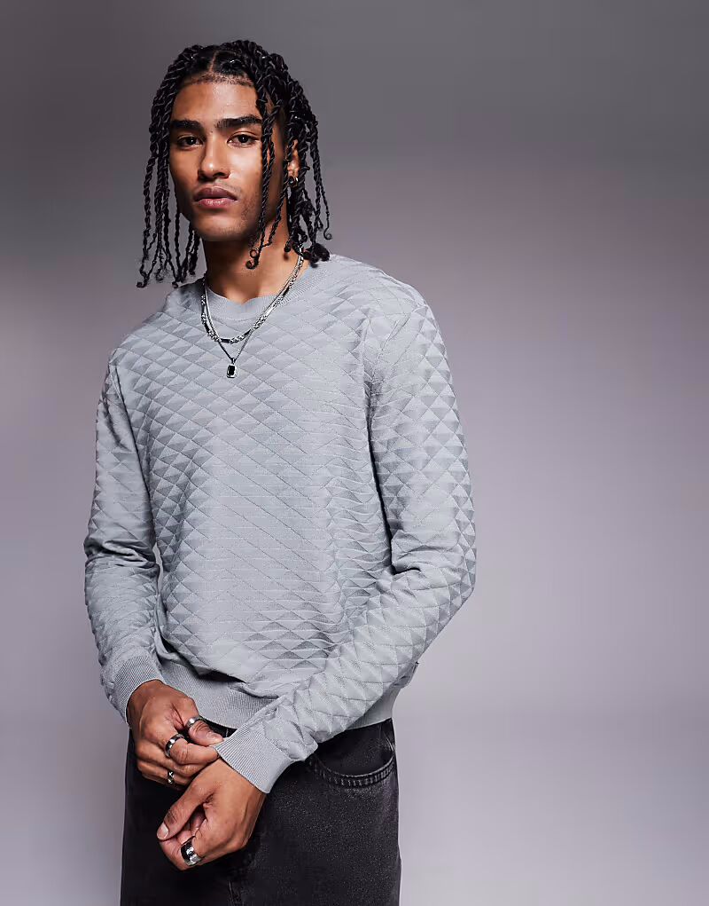 Джемпер Armani Exchange с круглым вырезом и текстурированным логотипом темно-серого цвета
Джемпер Armani Exchange с круглым вырезом и текстурированным логотипом темно-серого цвета