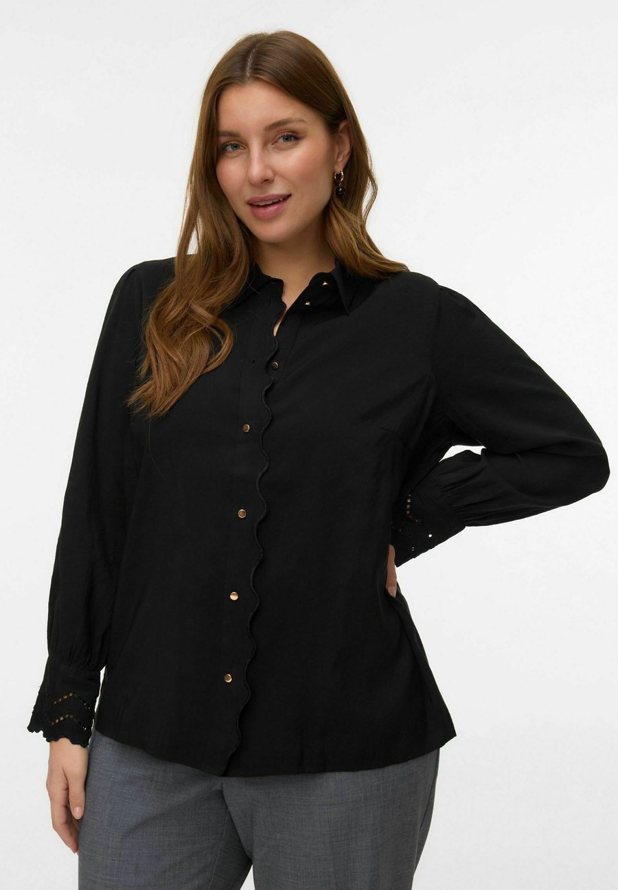 Блуза Vero Moda Curve Button-down blouse, Black
Блуза Vero Moda Curve Button-down blouse, Black