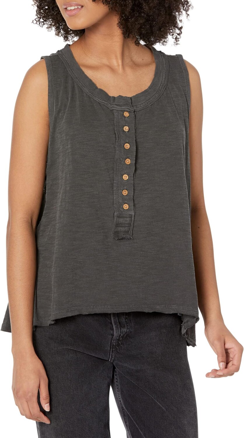 Топ Free People Josie Henley Tank, черный
Топ Free People Josie Henley Tank, черный