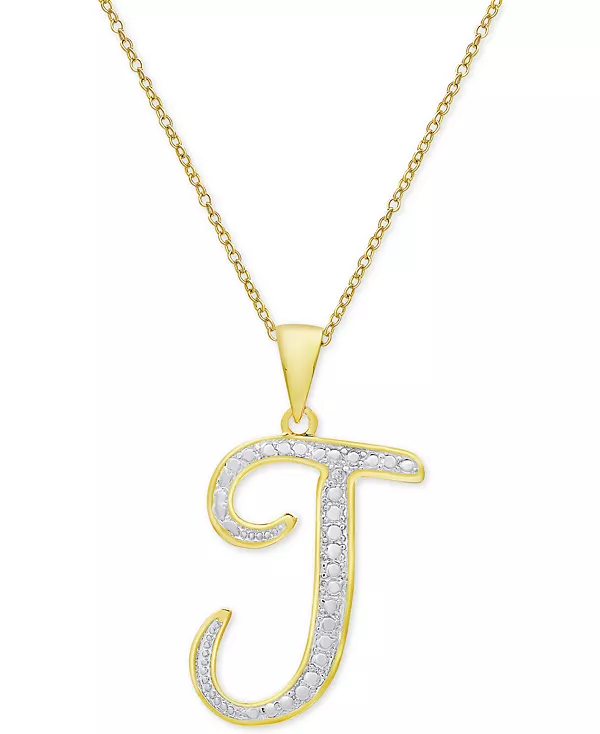 Ожерелье с кулоном-инициалом в форме бриллианта, 18 дюймов, из серебра, золота и розового золота Macy'S, j/gold
Ожерелье с кулоном-инициалом в форме бриллианта, 18 дюймов, из серебра, золота и розового золота Macy'S, j/gold