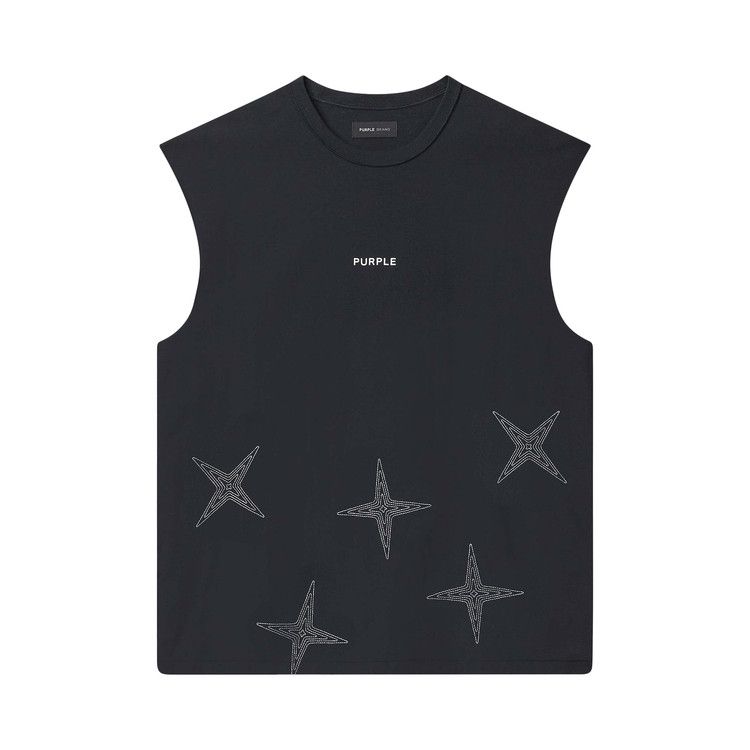 Топ PURPLE BRAND Embroidered Star Tank Top, Black
Топ PURPLE BRAND Embroidered Star Tank Top, Black