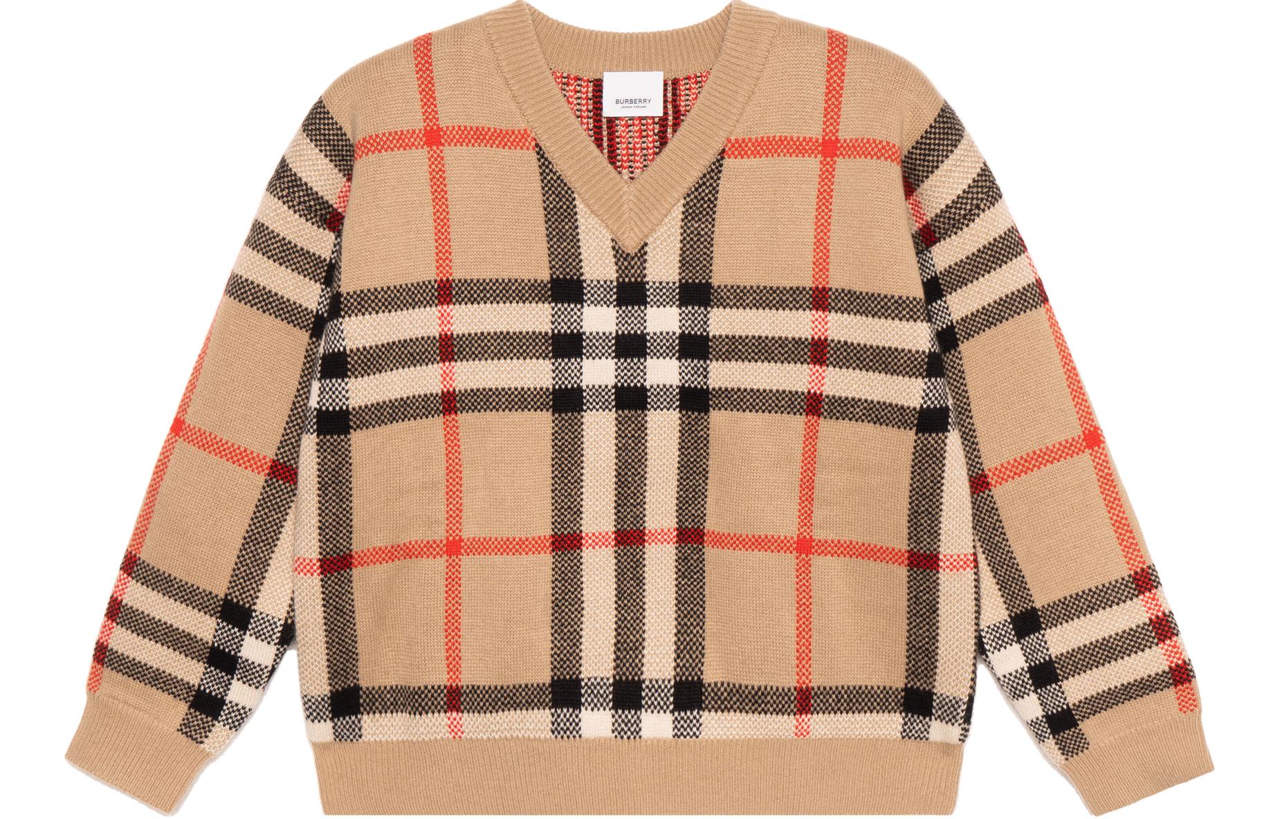 Кашемировый свитер kids' Burberry, коричневый/желтый
Кашемировый свитер kids' Burberry, коричневый/желтый