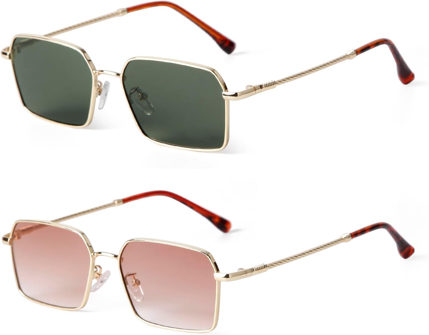KFPH Модные шестиугольные солнцезащитные очки для женщин и мужчин, стильные, с тонированными линзами, золотистой металлической оправой, прямоугольной формы, Gold/Dark Green+gold/Gradient Brown
KFPH Модные шестиугольные солнцезащитные очки для женщин и мужчин, стильные, с тонированными линзами, золотистой металлической оправой, прямоугольной формы, Gold/Dark Green+gold/Gradient Brown