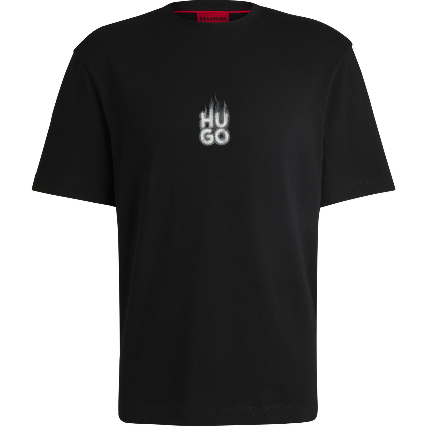 Хлопковая футболка Hugo HUGO BOSS, черный
Хлопковая футболка Hugo HUGO BOSS, черный