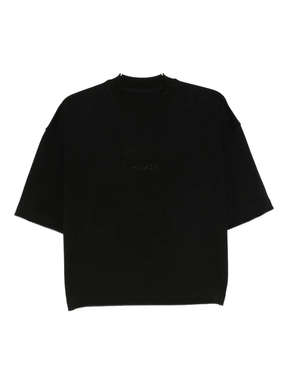 Футболка свободного кроя с вышитым логотипом HAMZA, черный
Футболка свободного кроя с вышитым логотипом HAMZA, черный
