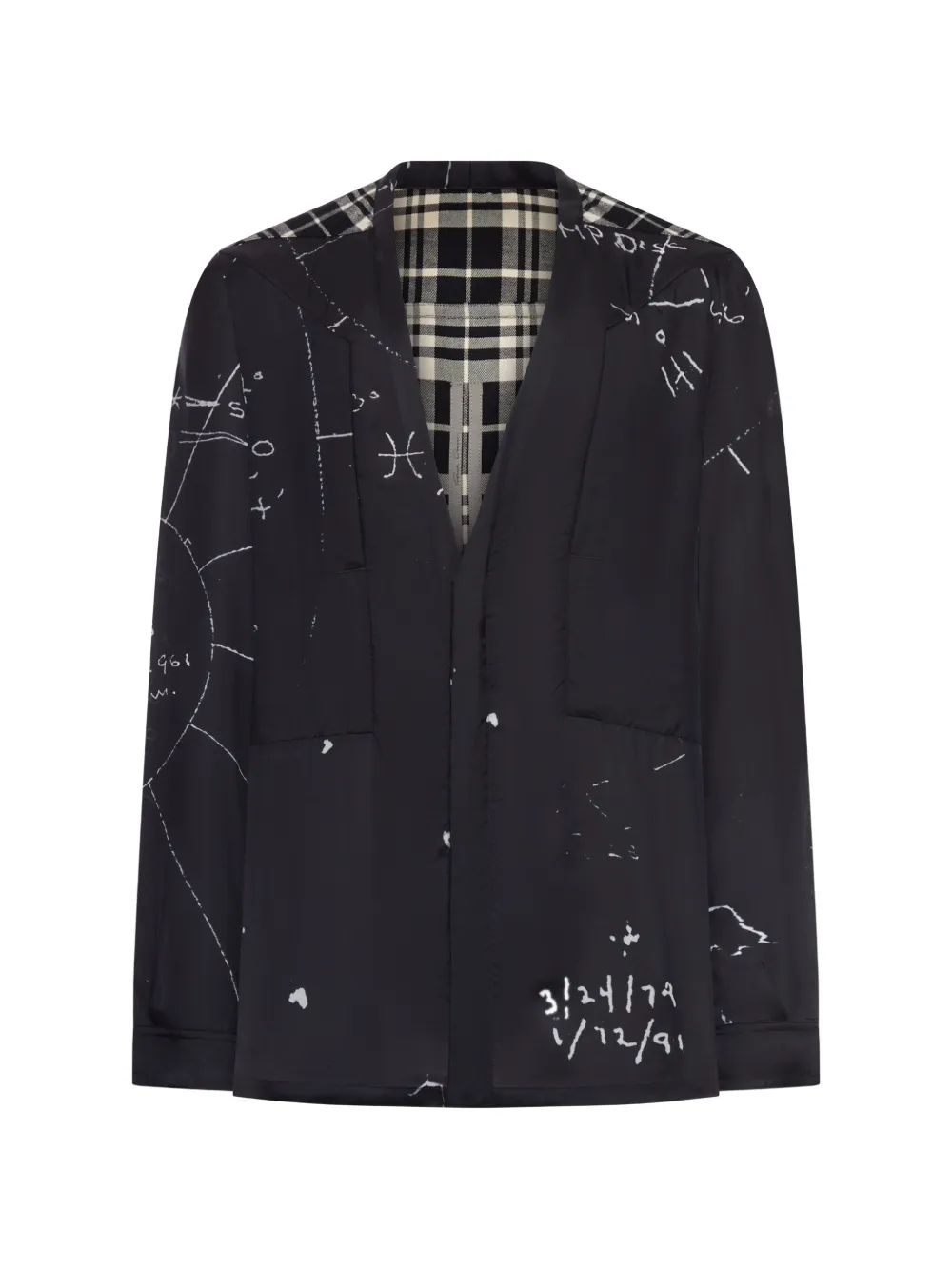 Рубашка в клетку Larry Rick Owens, черный
Рубашка в клетку Larry Rick Owens, черный