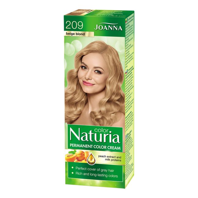 Краска для волос Naturia Joanna, цвет 209 beige blonde
Краска для волос Naturia Joanna, цвет 209 beige blonde