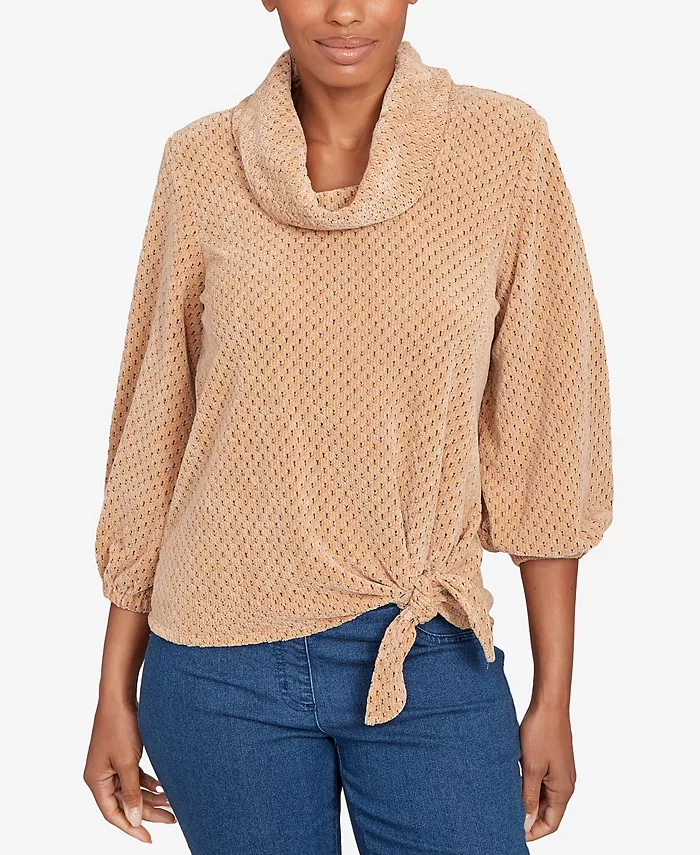 Топ с воротником-хомутиком Petite Honeycomb из шенилла Ruby Rd., коричневый/бежевый
Топ с воротником-хомутиком Petite Honeycomb из шенилла Ruby Rd., коричневый/бежевый