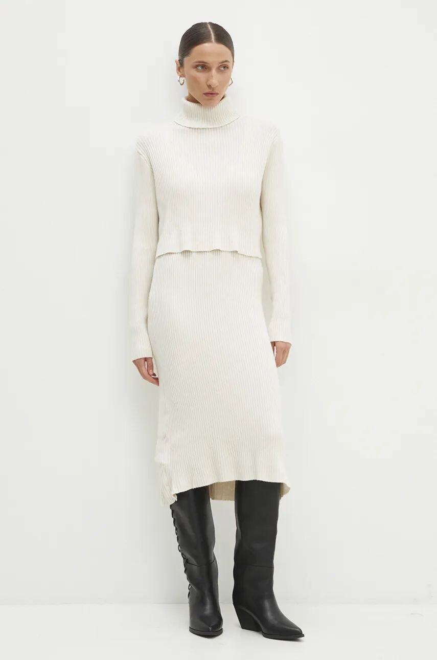 Платье и свитер Answear Lab, бежевый
Платье и свитер Answear Lab, бежевый