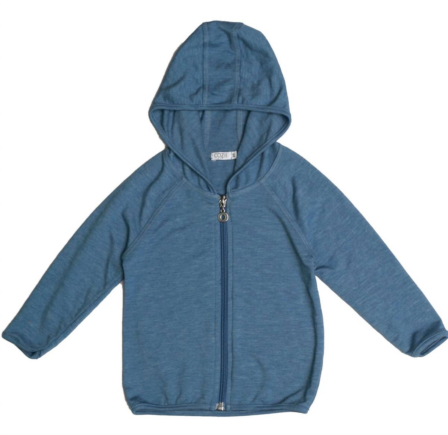 Толстовка с капюшоном на молнии с длинными рукавами и переплетом цвета «хизер» в джинсово-синем цвете Cozii
Толстовка с капюшоном на молнии с длинными рукавами и переплетом цвета «хизер» в джинсово-синем цвете Cozii