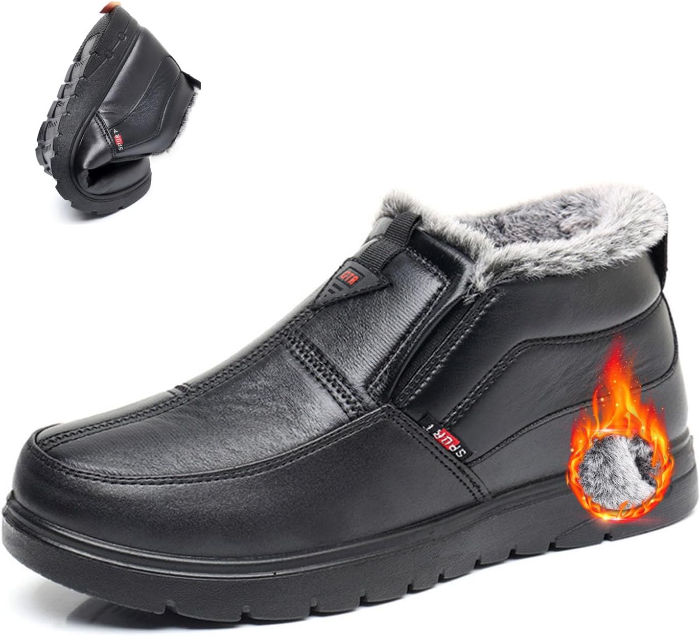 Мужские зимние кожаные ботинки NoworFewer, водонепроницаемые, с утеплителем, ортопедические, нескользящие, мужские кожаные ботинки с легкой посадкой, зимние мужские ботинки с теплой меховой подкладкой, черный
Мужские зимние кожаные ботинки NoworFewer, водонепроницаемые, с утеплителем, ортопедические, нескользящие, мужские кожаные ботинки с легкой посадкой, зимние мужские ботинки с теплой меховой подкладкой, черный